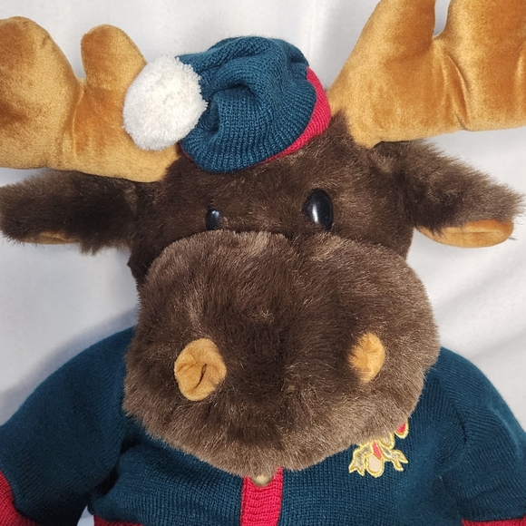 Meet Cocoa The 26" Holiday Moose Stuffed Animal The Perfect Holiday Companion - Picture 9 of 13